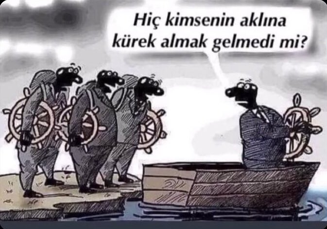 Herkez dümeni seviyor.. Kürek çekmek zor geliyor.. !