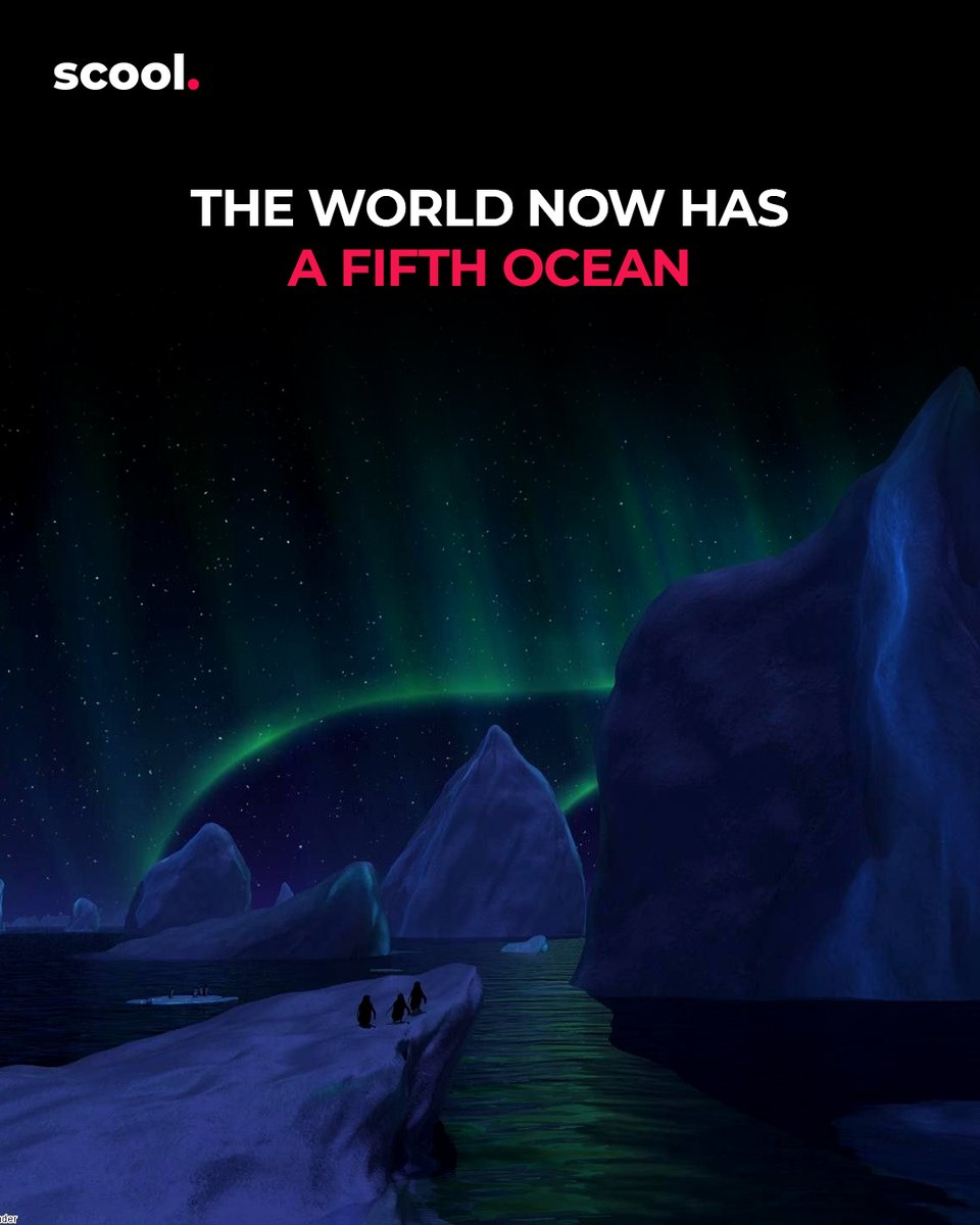 ScoolBuzz's tweet photo. @NatGeo cartographers have now identified the #SouthernOcean as the #fifthocean on the planet.
The new ocean has been recognized by the @InsideNatGeo which has been making maps since 1915 and had named the #Atlantic, #Pacific, #Indian, and #Arctic oceans.
https://t.co/HcbwpyKoVN https://t.co/KcKjLMfGXj