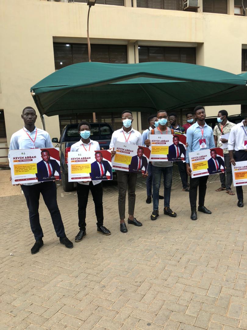 kevinktabban_'s tweet photo. In the past week my team and I embarked on walks to sensitize the student populace of KNUST on #AVoiceForYou. The response from the students were laudable and its evident they crave their involvement in the decision-making process and I am committed to making that possible. https://t.co/rgenm0ZUaa