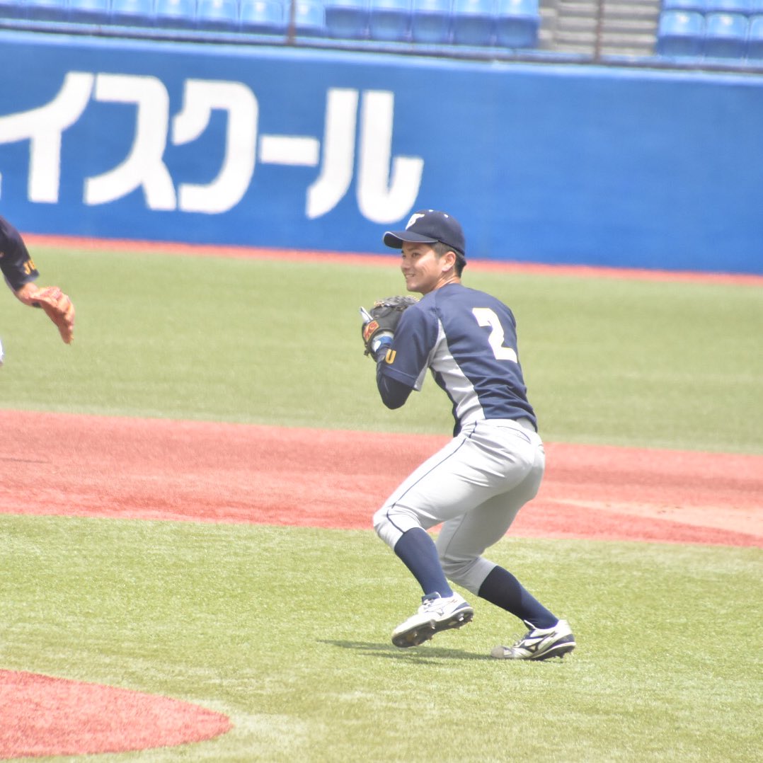 ryu_bb05's tweet photo. ［6/12 全日本大学野球選手権 準決勝］
上武大
#2 大城旭（沖縄県立小禄高）

#全日本大学野球選手権 #上武大学 https://t.co/CLPqSN9Ans
