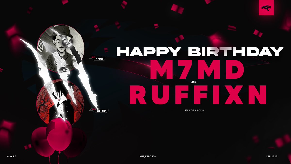 Happy belated birthday <a href="/m7md_gfx/">مُحمَّد</a> &amp; @RuffixnFN !

Hope you had a wonderful birthday, and we wish you nothing but the best ❤️

#NMRonTOP
