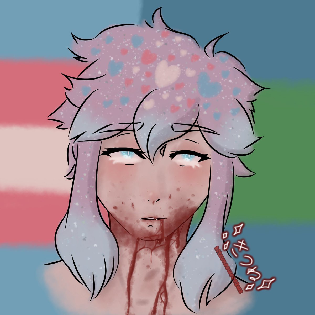 kitsuneZagreus's tweet photo. ⚠️ Blood / 血

ヴァンパイア ・ フリニキ
very self indulgent vampire hríd pride lol

#フリーズ王子 #hrid #pride  #Pride2021 #プライド #FEH https://t.co/T6kmZQw8NI