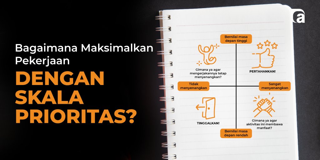 arthinkle's tweet photo. Menurut Founder+ perlu lho adanya analisis aktivitas berdasarkan parameter kebermanfaatan dan kesenangan.

Nah, hal di atas bisa kamu coba biar gak bingung mengatur skala prioritas pekerjaan.

Yuk buat kerja jadi lebih menyenangkan! https://t.co/PkLNWTYcoK
