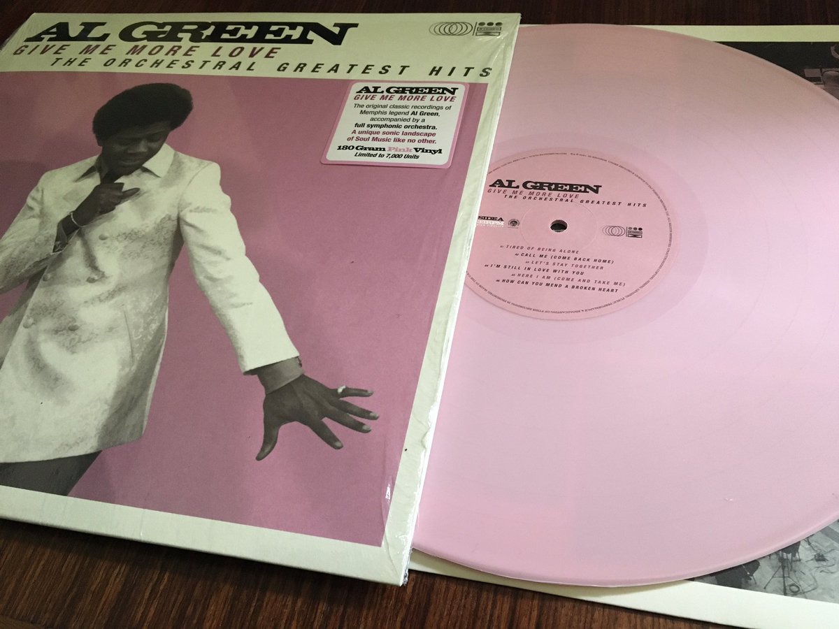 Proberry's tweet image. Al Green ‘Give me more Love’ #RSD21 #RecordStoreDay #Recordcorner #Prettyinpink #Saturdaymorningsoundtrack #Love #AlGreen #TheReverend #Soul #vinyl 💓