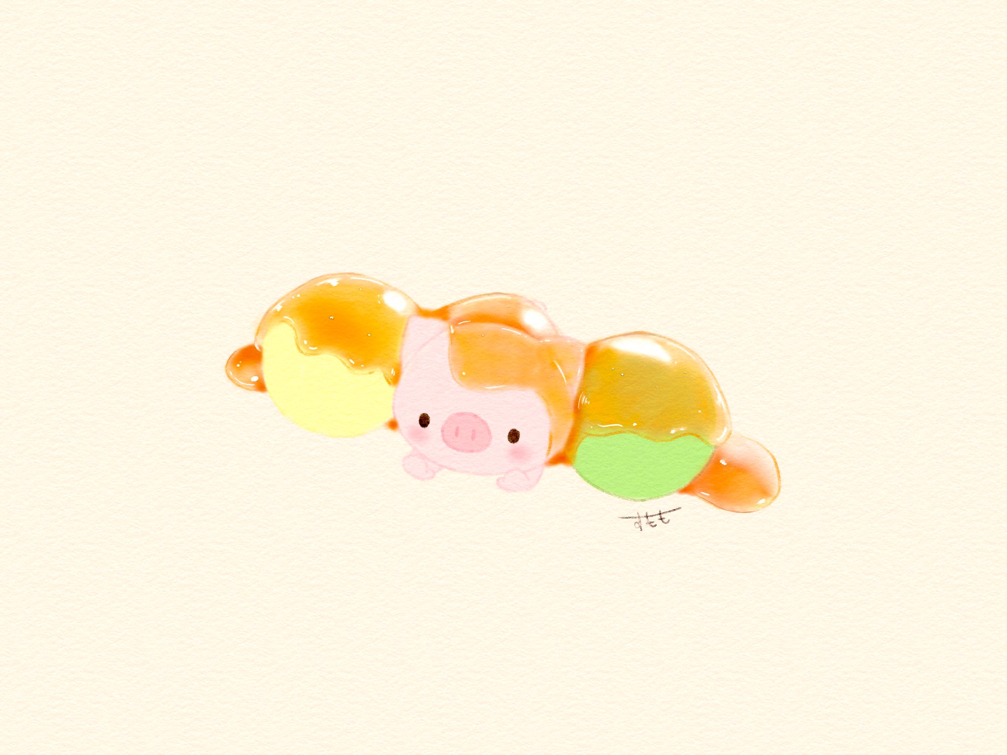 تويتر すもも على تويتر ３色みたらし団子 イラスト Illust ぶた 和菓子 ３色団子 みたらし団子 T Co 106ma7l7qj