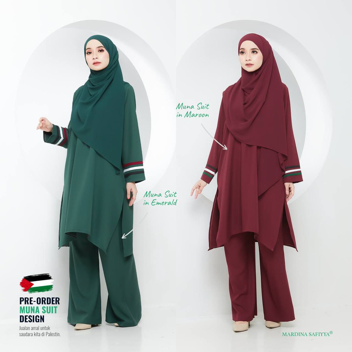 Muna Suit...hanya RM99 je sepasang, percuma sehelai shawl & niqab. 

Item pre-oder, dijangka postout 30/6/2021 secara berperingkat

Wasap segera seblm oder ditutup pada 15/6/2021

Wasap 0169267912

#selleronline #suitlovers #suitmuslimah #raya2021 #Palestine