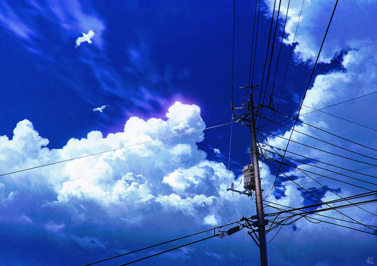 Mocha ネオケット B 11 風景イラスト 夏雲 Mocha ネオケット B 11 風景イラスト 夏雲
