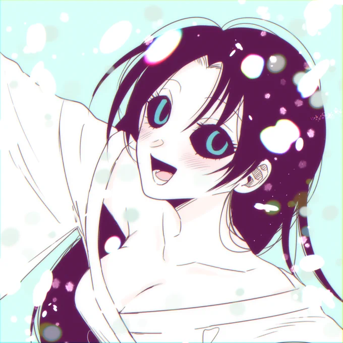 暑いので雪女落書き
#妖怪雨女による神隠し 