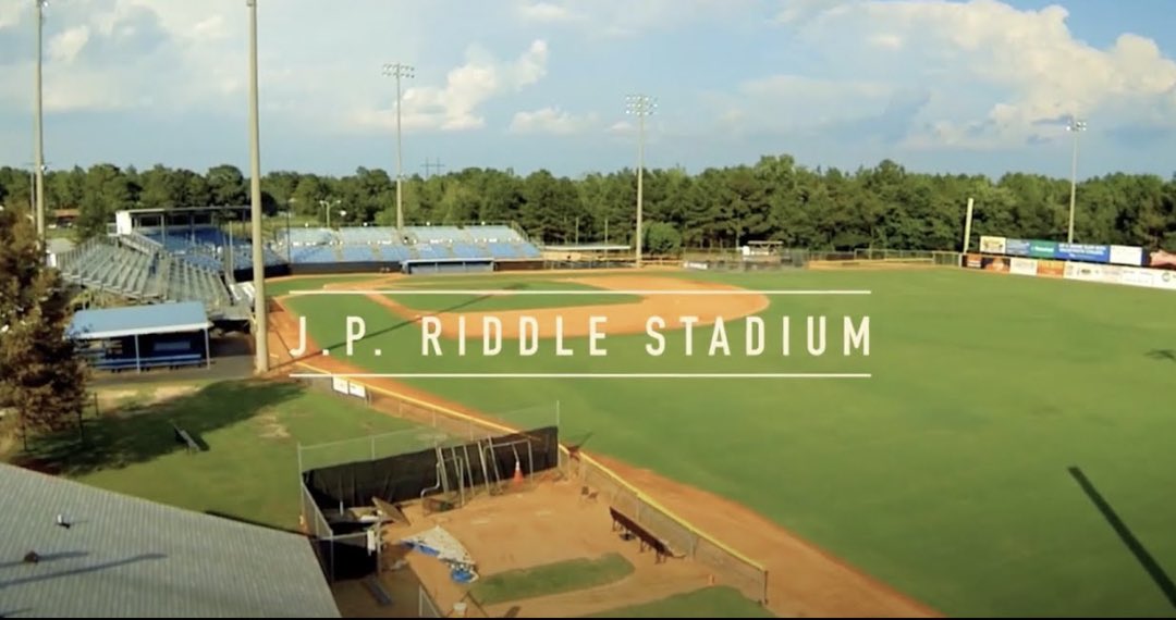 JimArpNC's tweet photo. Go Fayetteville!  The NCHSAA has secured two host sites for the 2021 Baseball State Championship Series. Fayetteville’s J.P. Riddle Stadium will host a pair of state championship series for the first time &amp; Burlington Athletic Park will host the other two championship series. https://t.co/5W30gHbNVl