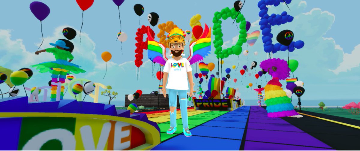 MetaMatman's tweet photo. Earlier today/yesterday #DCLPride ! Thanks @lastraum Pizza Slice Crew for this quick programming that made this snapshot possible! https://t.co/PNgyYAsfW1