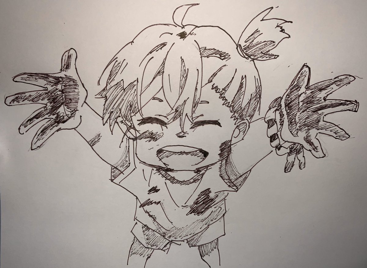 まっつー V Twitter ３日目 ばらかもん 琴石なる 模写です ばらかもんopより可愛いなるを まっつー毎日イラスト ばらかもん