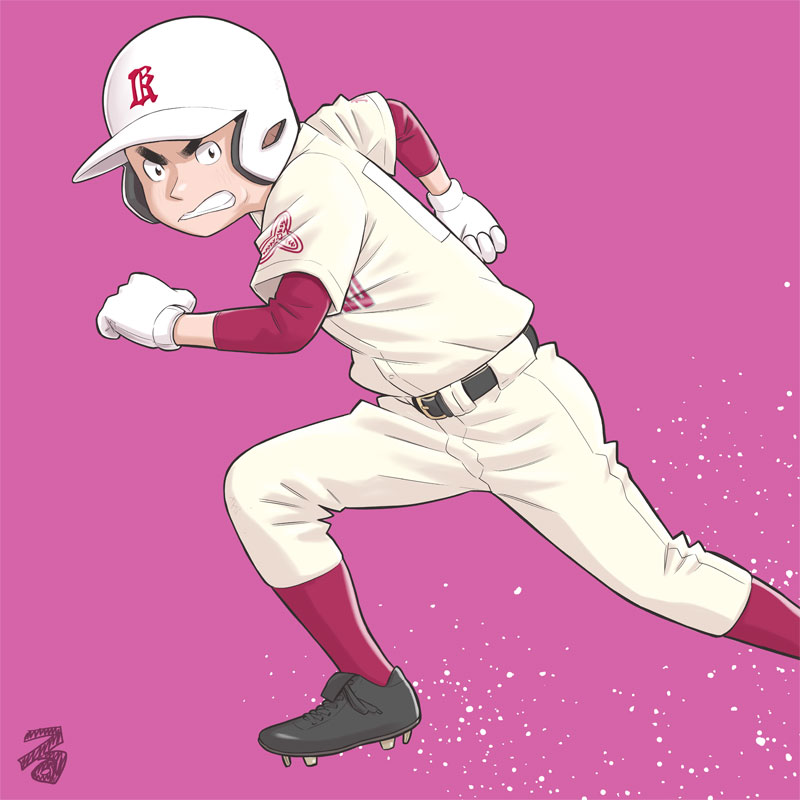 その26 #特に意味はないけど過去イラストアップ #野球 #高校野球