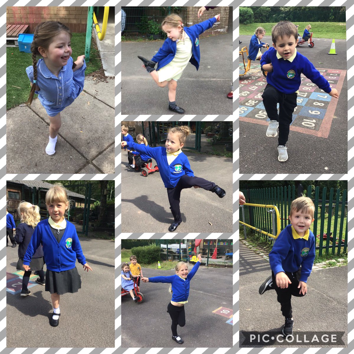Carolin63261632's tweet photo. Showing off our pedalling skills for bike week. 🚲 We are also really clever at balancing on one leg! @cwmffrwdoer @SnookMrs @KT_Matthews https://t.co/jE8kNJ1jDS