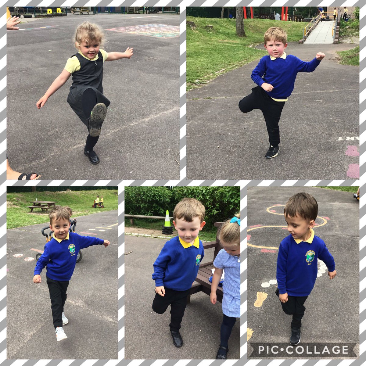 Showing off our pedalling skills for bike week. 🚲 We are also really clever at balancing on one leg! <a href="/cwmffrwdoer/">Cwmffrwdoer Primary</a> <a href="/SnookMrs/">Mrs Snook</a> <a href="/KT_Matthews/">Katy Matthews</a>