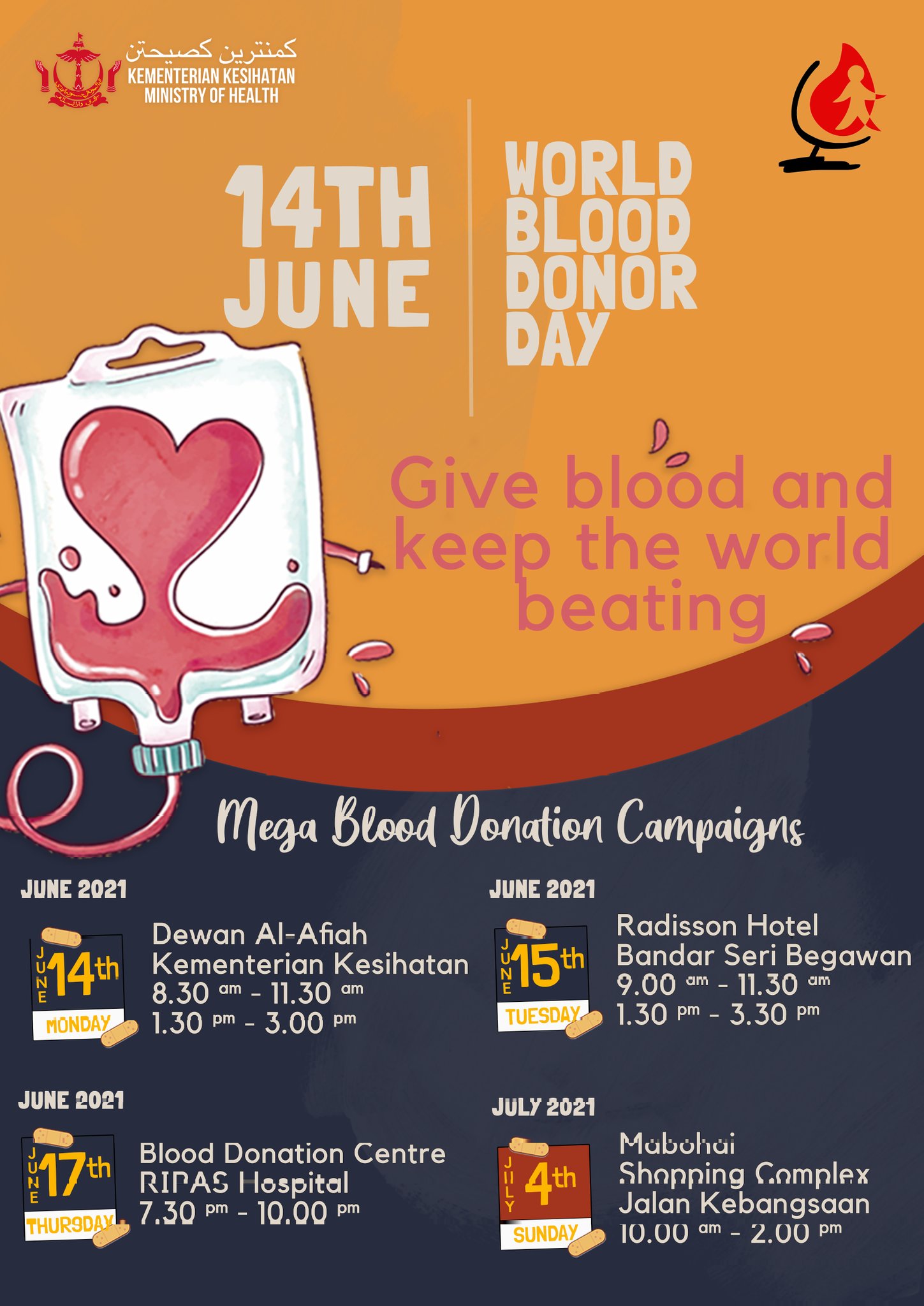 Blood Bank Ripas Wbdd 21 Is Just Around The Corner Come And Join Us To Celebrate This Special Day To Show Our Appreciation And Thanks To Our Heroes And At