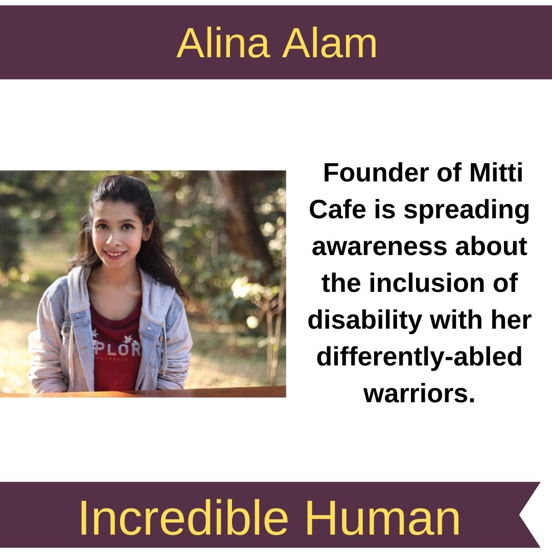 Through <a href="/mitti_cafe/">Mitti Cafe</a>, Alina Alam is spreading awareness about the inclusion of disability in society with her differently-abled warriors. To know more about Alina, Mitti cafe team and their work-  bit.ly/help-mitti-cafe

#incrediblehuman