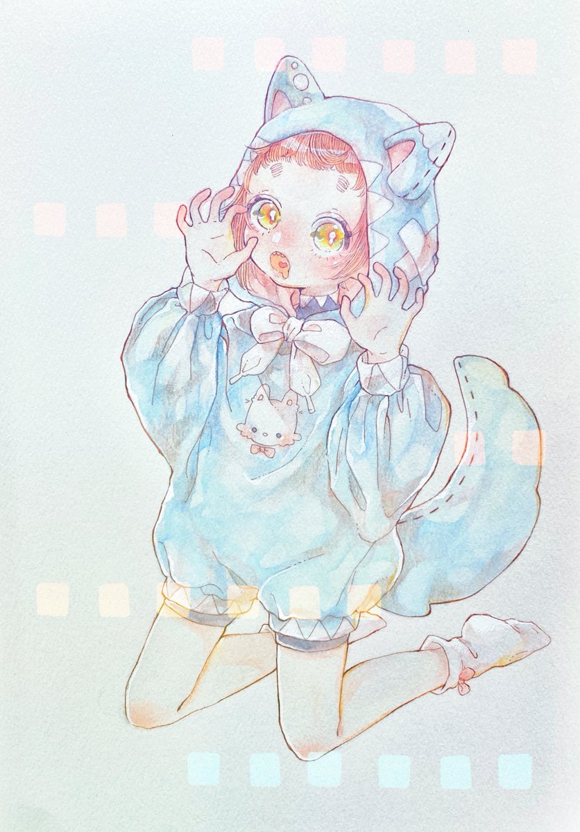 「おおかみちゃんは吠える📛 」|ドリームワールド／5月『ゆめましまし展』のイラスト