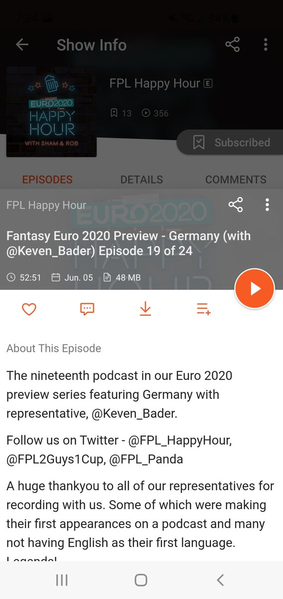 KjFpl's tweet photo. @roy_leonardo1 This pod episode was excellent. The guest is a journalist covering Bundesliga in Sweden.  He was very knowledgeable about the German team. It was probably tied with the spain pod for most helpful @FPL_HappyHour euro ep.  He goes on about Müller and how he is absolutely nailed https://t.co/pYtaTAHGad