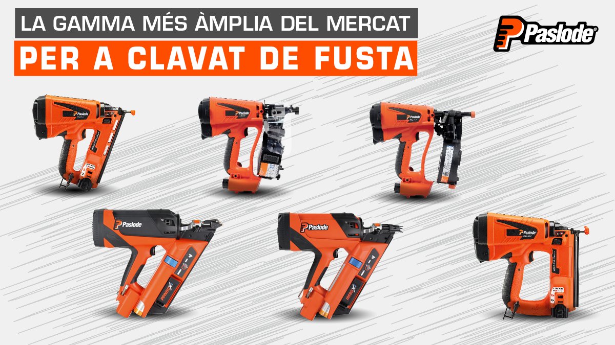 SPITAndorra's tweet photo. ☝Per al fuster
🔝PASLODE la gamma de clavadores especials per a fusta

MÉS CONFORT, MÉS SEGURETAT, MÉS PRODUCTIVITAT

Per a estructures, connectors, acabats i cobertes sobre fusta
VEURE VÍDEO 👉https://t.co/4VCPbhwowv
#NeverStopBuilding #itwconstructioniberia #Paslode https://t.co/08mdMAO34b