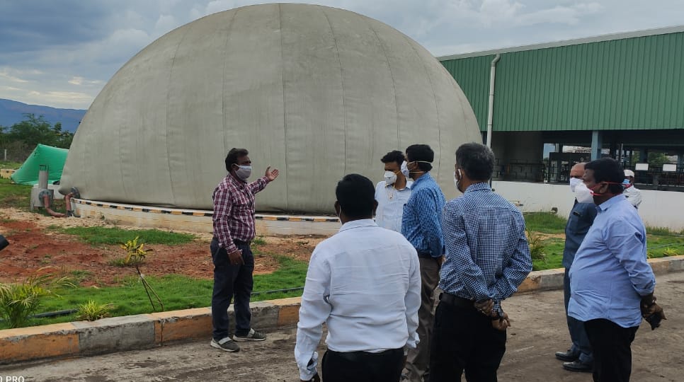 Hon'ble Chittore (A.P) District Collector and District Magistrate Sri Hari Narayanan.M IAS ,  visit to our #50TPD_Biomethanation plant being developed and maintained by <a href="/MahindraLtd/">Mahindra Waste To Energy Solutions Ltd.</a>  at #Tirupati <a href="/MCTTirupati/">Municipal Corporation, Tirupati</a>  <a href="/SwachhBharatGov/">Swachh Bharat Urban</a> #CleanAndhraPradesh #CLAP