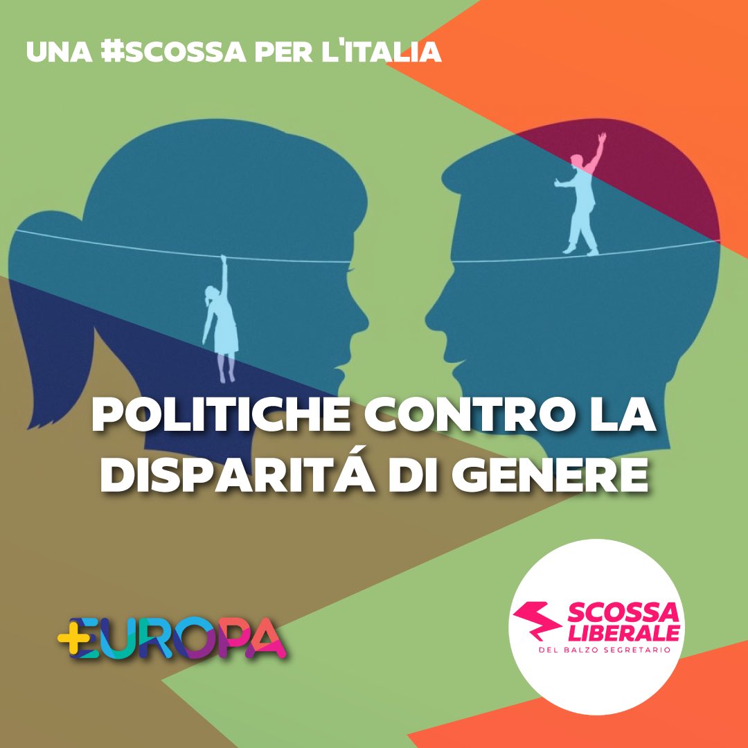 🇮🇹 In Italia, le disparità di genere nella partecipazione al mercato del lavoro sono diminuite drasticamente negli ultimi 40 anni ma rimangono più marcate che in altri paesi europei.

🚶‍♀️La strada da fare e’ dunque in salita, scopri i nostri punti su scossaliberale.it
