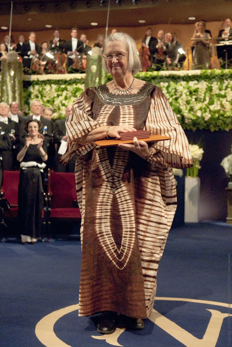 NobelPrize's tweet photo. "I learned not to take initial rejections as being permanent obstacles to moving ahead."

When Elinor Ostrom applied for a PhD in economics she was turned away. Despite this, Ostrom became the first woman to be awarded the Prize in Economic Sciences. https://t.co/jTYAyaZ707