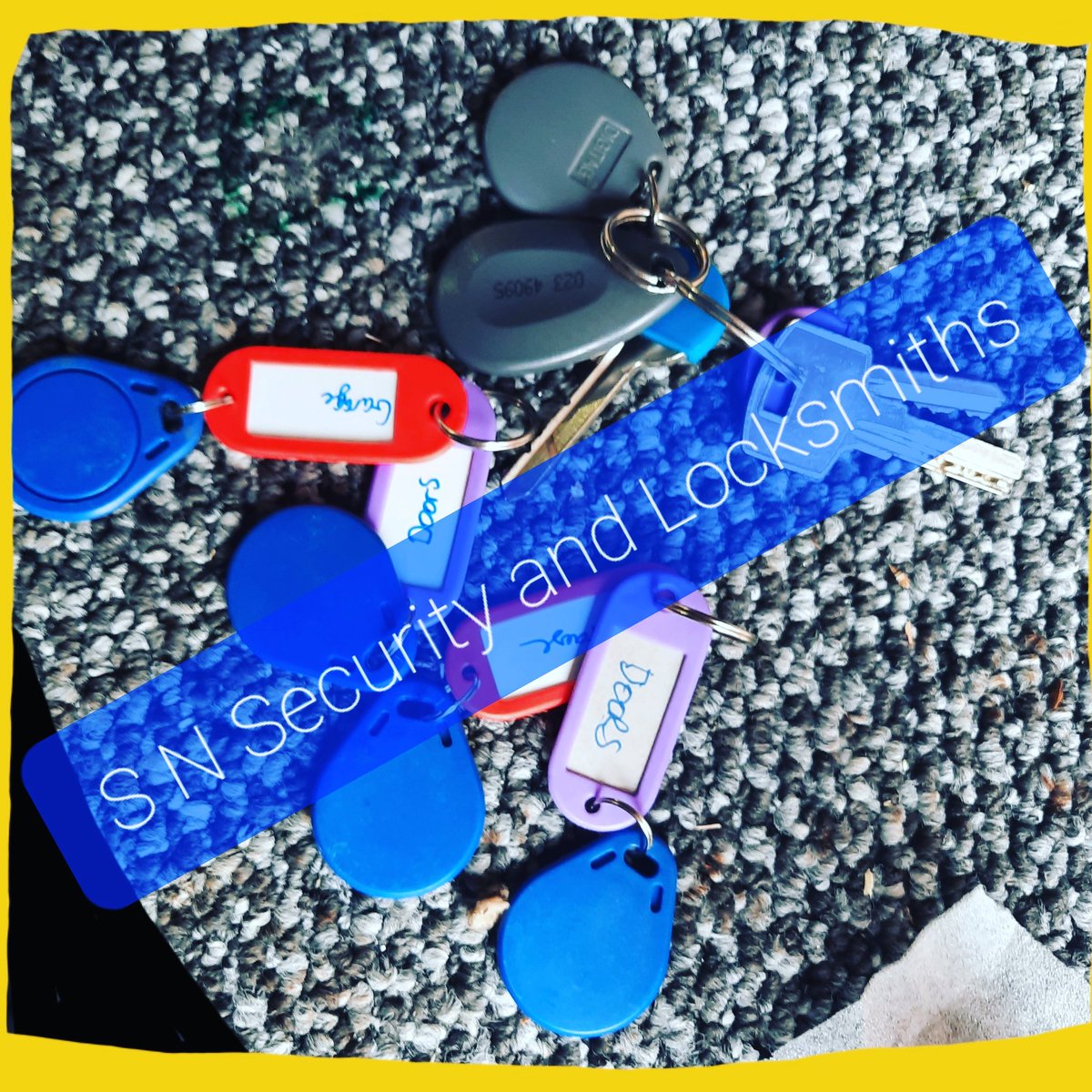 SteveSNsecurity's tweet image. New door entry fobs programmed for a client in Worthing.
