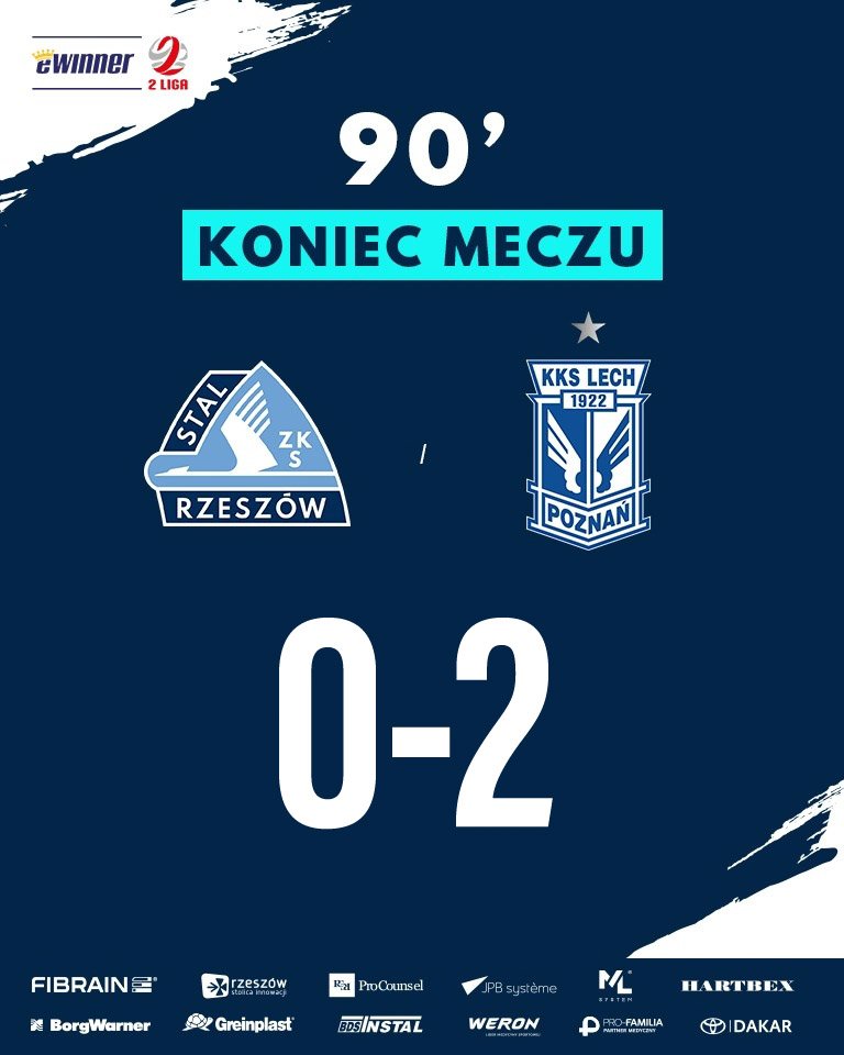 #StalLechII | KONIEC MECZU  
     
Przegrywamy z Lechem II 0-2 w ostatnim meczu tego sezonu.
   
🔷 #HejStal | #StalRzeszow