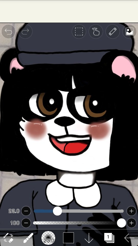 LitleSofi's tweet photo. Pandy in Uniform🐼🖤(I painted this work for two months)#piggy #piggyroblox #piggybook2 #PiggyFanart 
#pandypiggy #pandypiggybook2 #tsppiggy #pandytsp https://t.co/lNfFjDPlmp