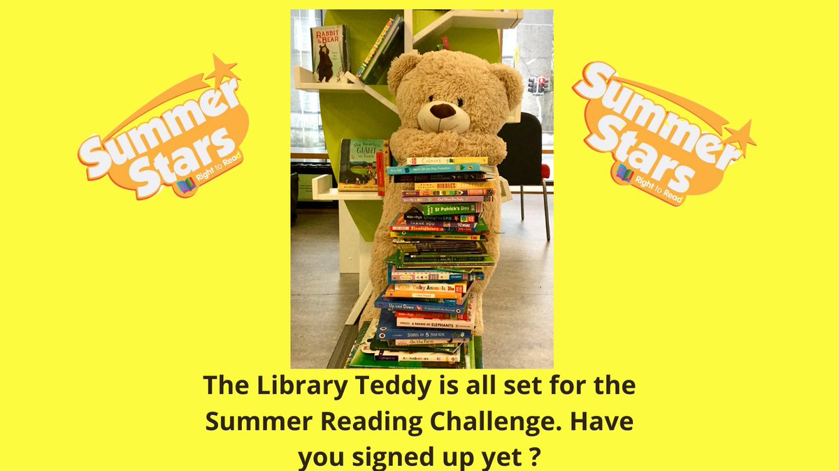 LaoisLibraries's tweet photo. The Library Teddy can't wait to get stuck into this year's summer reading challenge. Why not join him? Pop into your local library and sign up this week. 😊
#libraryteddy #SummerReadingChallenge #books #librariesireland https://t.co/uWN9dCr0ql
