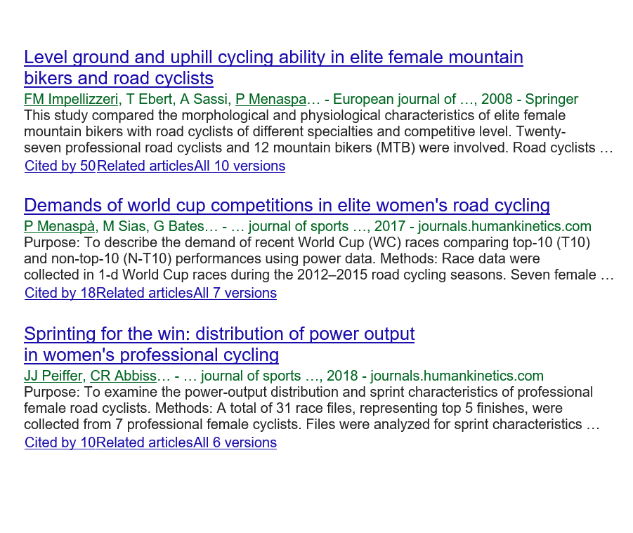 A couple of articles I'm quite proud of 👇
.pubmed.ncbi.nlm.nih.gov/17943306/
.pubmed.ncbi.nlm.nih.gov/28253040/
.pubmed.ncbi.nlm.nih.gov/29688105/

with <a href="/francoimpell/">Franco Impellizzeri</a> <a href="/davidtmartin/">davidtmartin</a> <a href="/JeremiahPeiffer/">Jeremiah Peiffer</a> <a href="/AbbissC/">Chris Abbiss</a> <a href="/ECHaakonssen/">Eric Haakonssen</a> 

#FemaleAthlete 💪