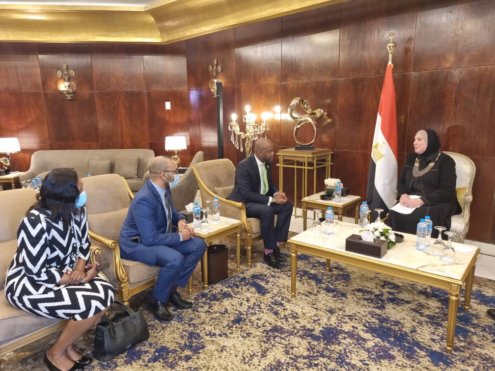 AfCFTA's tweet photo. During his visit to the Arab Republic of Egypt, H.E the Secretary General of the AfCFTA met with the Egyptian Minister of Trade. https://t.co/XsLQWTSUeW
