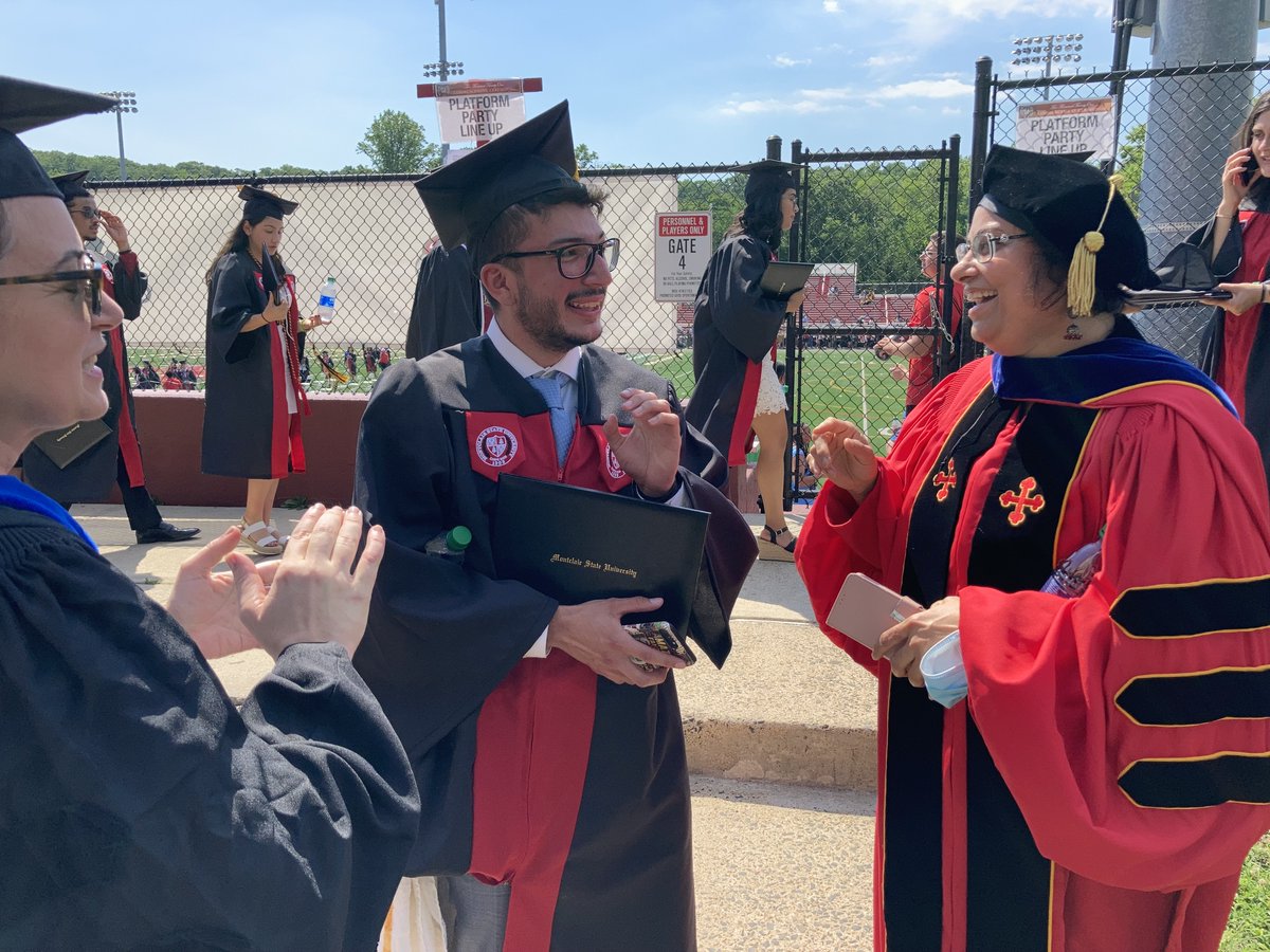 Commencement 2021: So many smiles as we celebrated our Sociology graduates with an extra hurrah! #montclairstate #commencement #chss