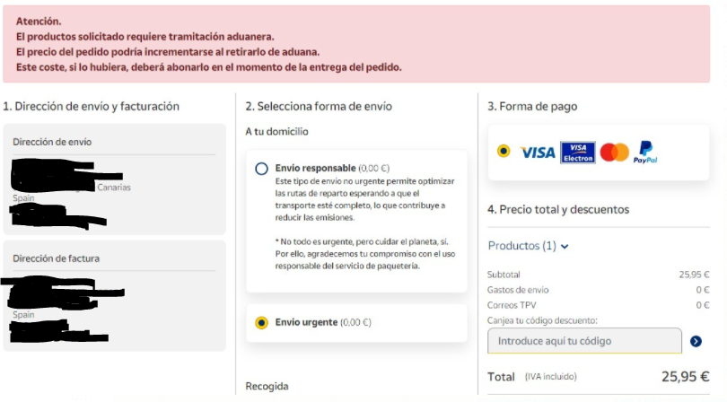 Diegomnsz's tweet photo. @A3Noticias Y si la intentas comprar en Canarias pasa esto https://t.co/2INpYx1iVI