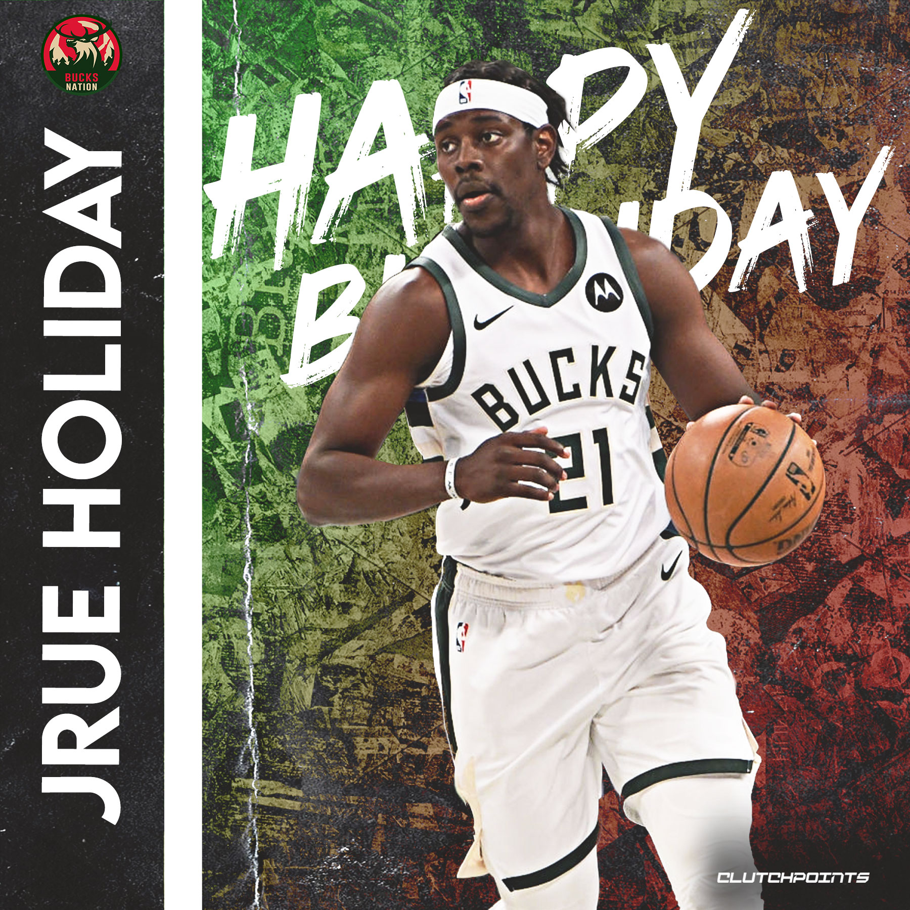 Join Bucks Nation in greeting Jrue Holiday a happy 31st birthday! 