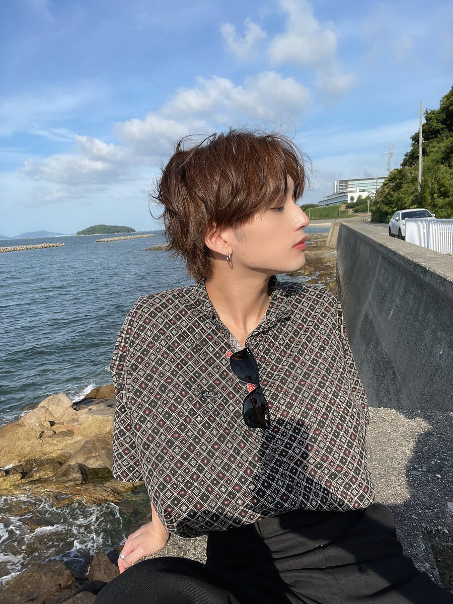 _Ren0116's tweet photo. センターパートいい感じ？ https://t.co/D1rUr6HLfM