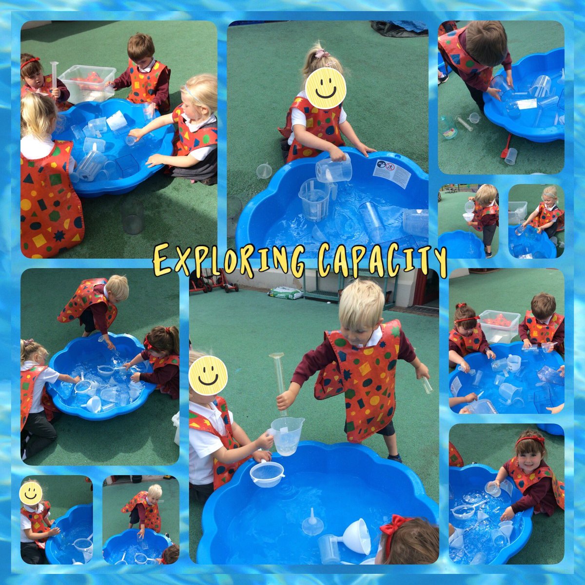 SpittalSchool's tweet photo. Busy exploring capacity in the ☀️! Fantastic use of our maths vocabulary.
#learningexploration #problemsolving #independentlearners
@_OLW_ @PembsOutdoorSch https://t.co/bFYtASW6eX