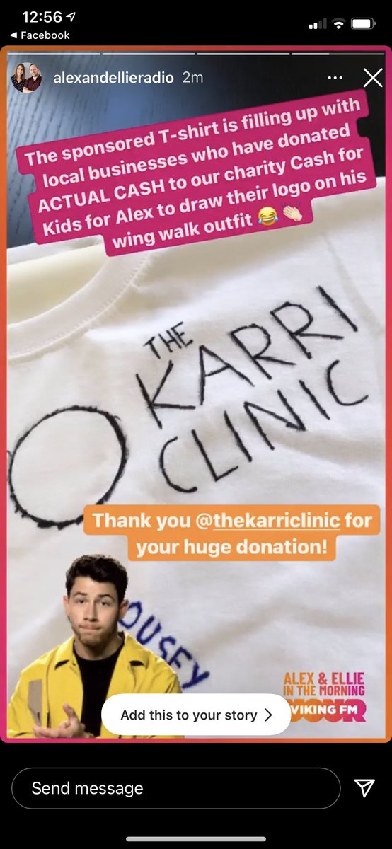 Wishing Alex lots of luck today on his wing ride for <a href="/cashforkids/">Cash for Kids</a> @VikingFMNews @vikingbreakfast