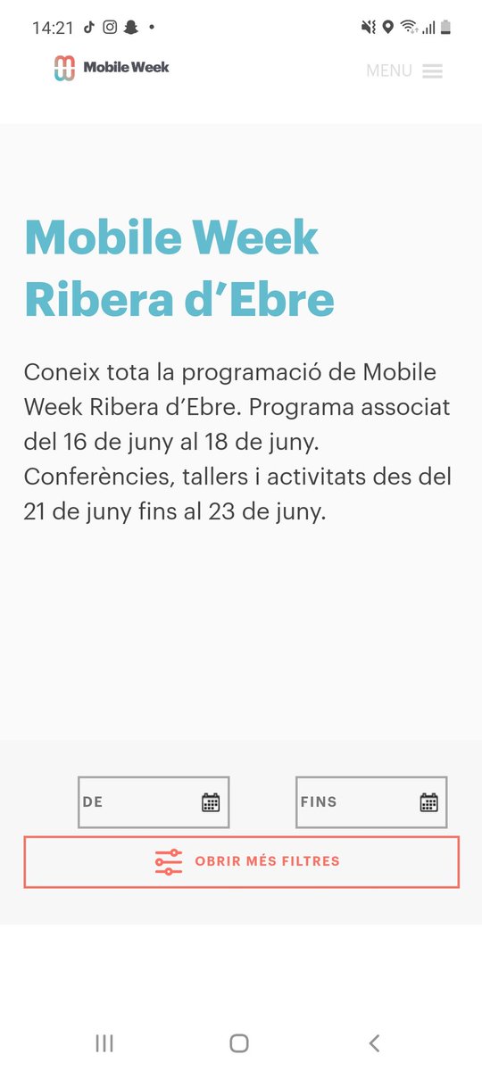 cst_robotics (@cstrobotics) on Twitter photo We have alredy registered! Join us during the #mobileweek !!!
#riberaebre #technology
<a href="/RiberadEbreTur/">Turisme de la Ribera d’Ebre</a>
<a href="/ccriberaebre/">Consell Comarcal de la Ribera d’Ebre</a> We have alredy registered! Join us during the #mobileweek !!!
#riberaebre #technology
<a href="/RiberadEbreTur/">Turisme de la Ribera d’Ebre</a>
<a href="/ccriberaebre/">Consell Comarcal de la Ribera d’Ebre</a>