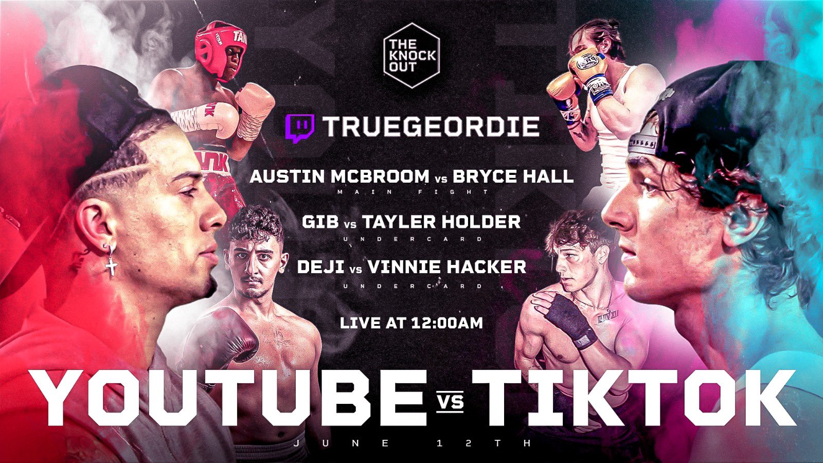 True Geordie We Will Be Live Tonight On Twitch From Midnight For The Youtube Vs Tik Tok Boxing Event T Co Iwmbcafnax Twitter