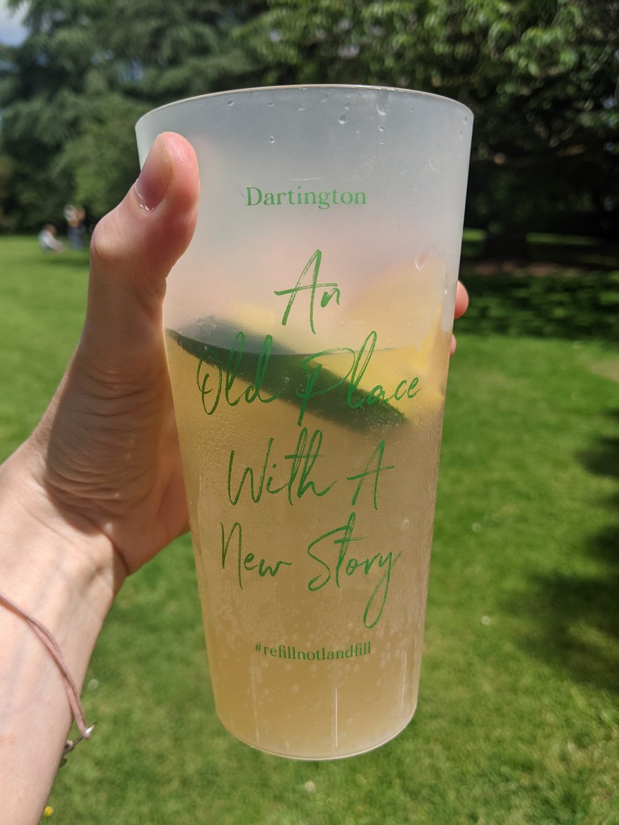A delicious summer drink in a lovely reusable cup from <a href="/DartingtonTrust/">Dartington Trust</a>. I'll be back for another! #refillnotlandfill
