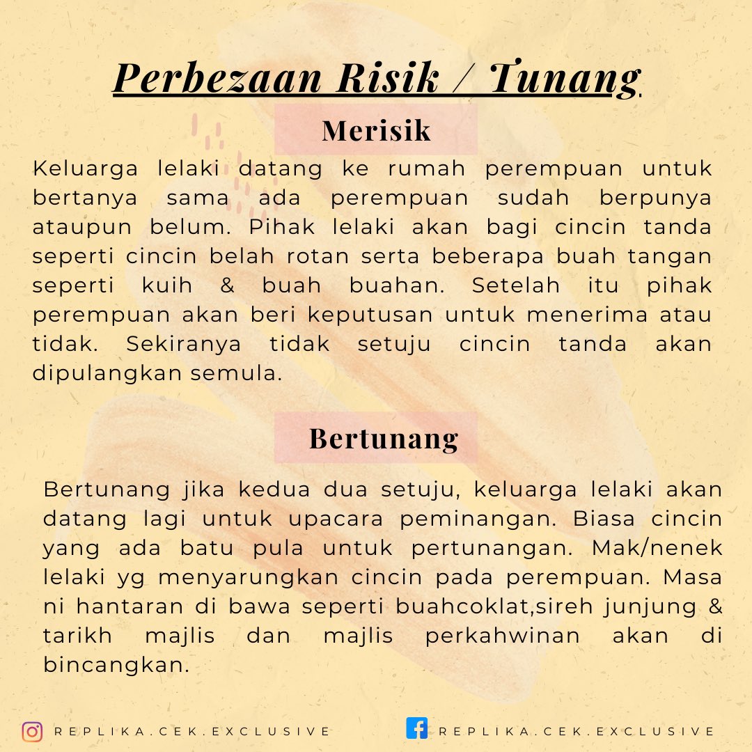 Replika Cek בטוויטר Perbezaan Merisik Bertunang Ehh Tapi Zaman Sekarang Masih Ada Lagi Ke Yang Datang Merisik Dulu Kemudian Tunang Macam Sab Dulu Risik Tunang Buat Sekali Jalan Tapi Sebab Nak