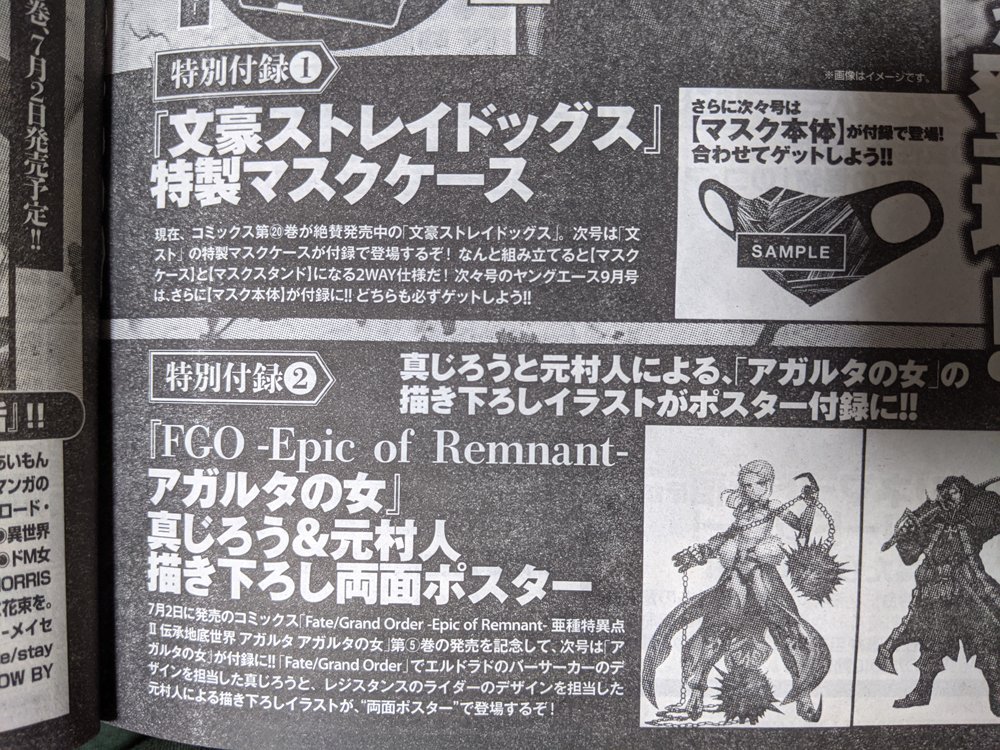 Fgo 次号のヤングエースで真じろう先生と元村人先生によるエルバサとレジライの描き下ろしポスターが付属 Fgo 次号のヤングエースで真じろう先生と元村人先生によるエルバサとレジライの描き下ろしポスターが付属