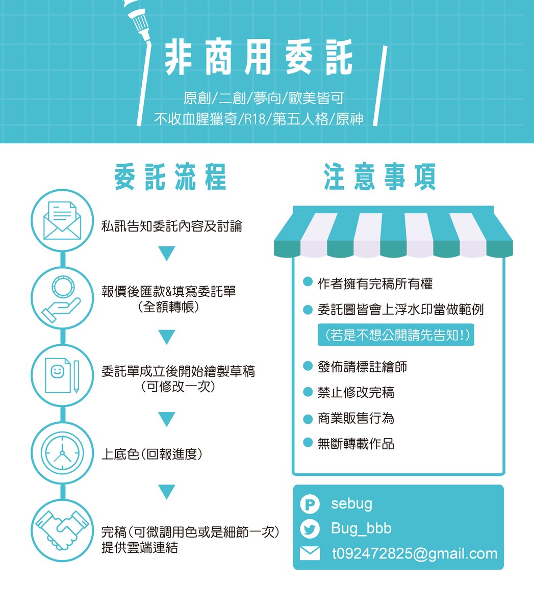#非商業委託
最近也開了委託,再麻煩各位推友幫我轉一下
蟲蟲感激不盡😭😭😭💕
詳細在噗浪:https://t.co/MMTZlSmND8 