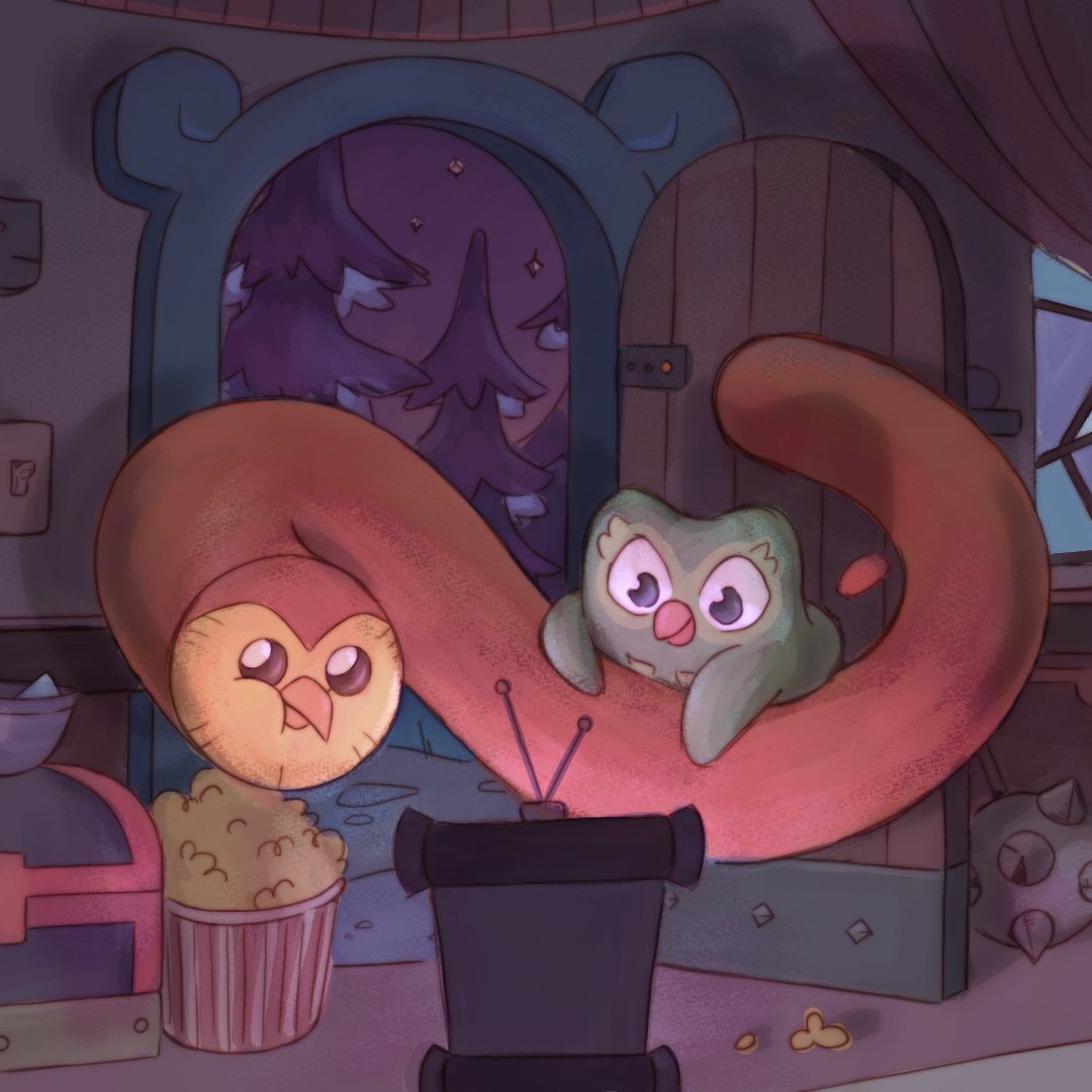 Duolingo on Twitter: "Duo's visiting Hooty in the Boiling Isles to watch  the new season of #TheOwlHouse! We've been ready, @DanaTerrace. 👀 🍿…  https://t.co/TrXveV3YX8"