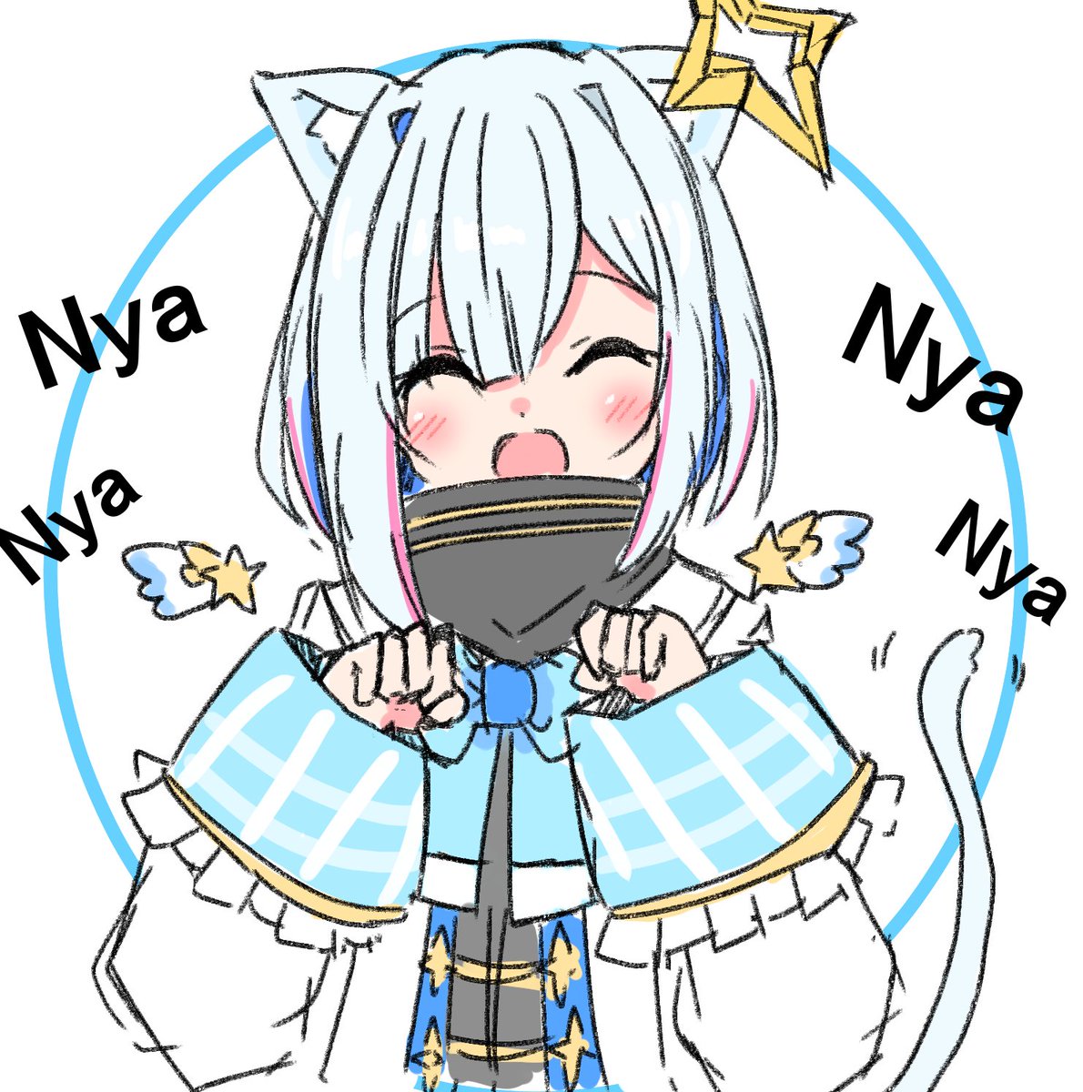 猫又おかゆ 「#ケモミミ絵師集まれ 
ケモミミはいいぞ・・・全部ネコミミ 」|たまき七式(ななしき)のイラスト