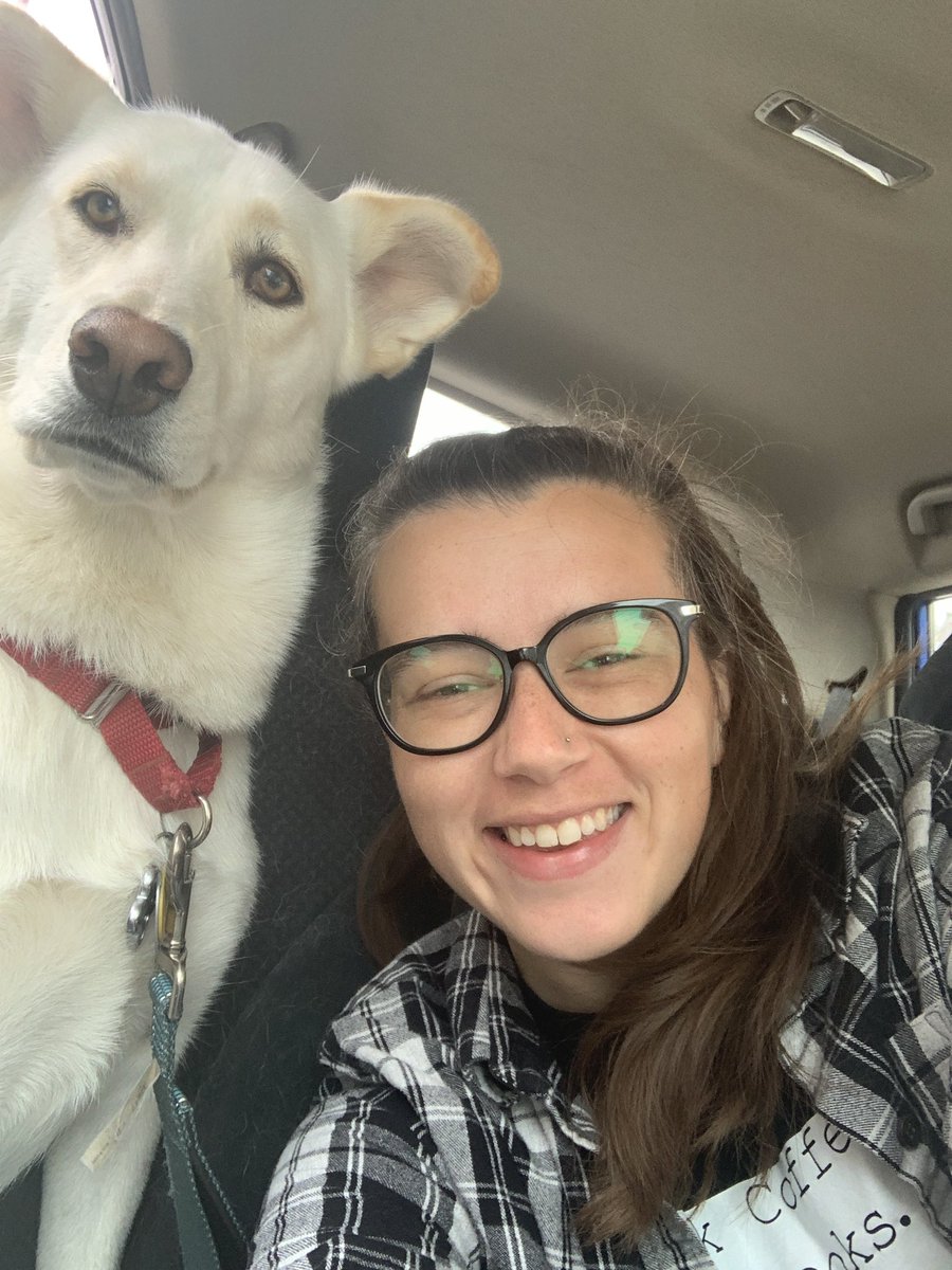 RYFOBookClub's tweet photo. RYFO has officially started here on the East Coast! Snowy and I are picking up some breakfast but we’ll be home soon to start reading! -R #readyourfaceoff https://t.co/NUcyN3dO0w