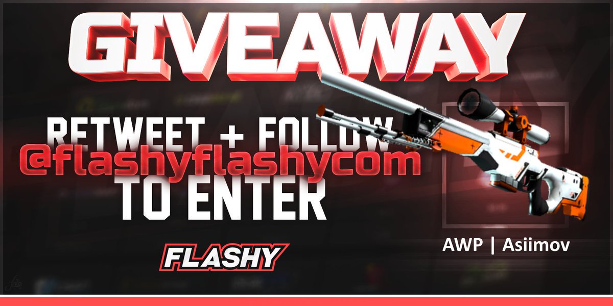 flashyflashycom's tweet photo. 🔥 24H GIVEAWAY !!! 🏆 AWP Asiimov !

To win:
✔️ Visit for free codes: https://t.co/Fonu6EuBpu
✔️ Retweet
✔️ Follow us
✔️ Turn on twitter notifications

#flashyflashy #giveaway #csgoskins #CSGOGiveaway https://t.co/6wRr6171aM
