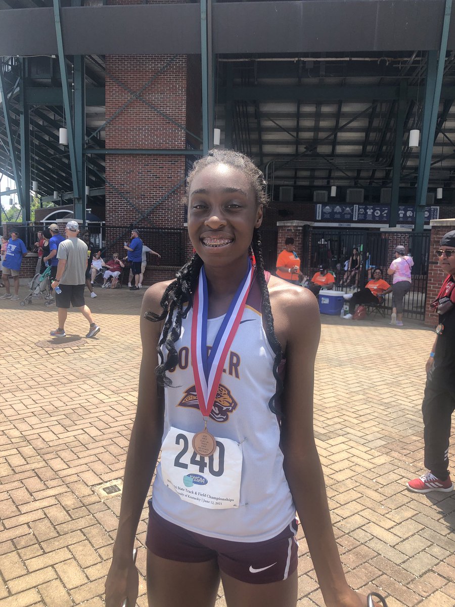 Cooper HS has a new State Champion! Simone Bessong 200m champion!