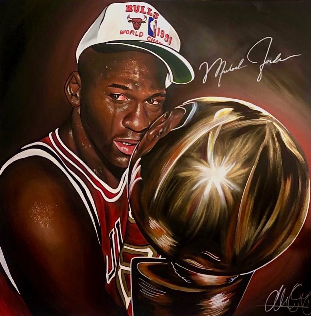 allipaints's tweet photo. 40x40 Michael Jordan 1991 championship moment - everyone tag him! https://t.co/FvvxYHDgsY